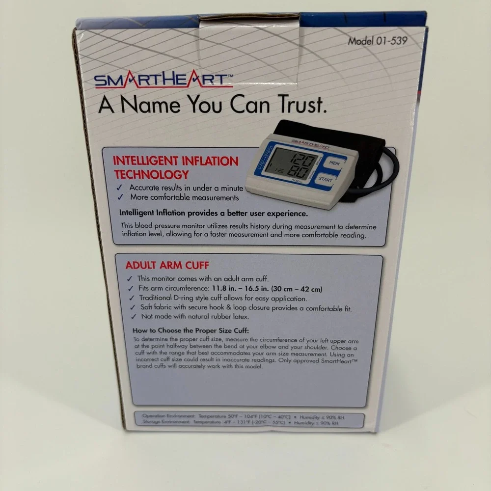 SmartHeart Automatic‎ Digital Blood Pressure Arm Monitor NIB